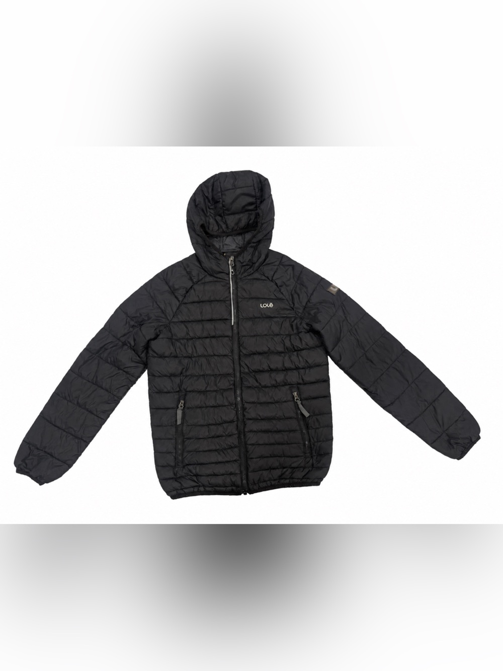 Lolë Kids Hooded PrimaLoft Puffer Jacket – Navy Blue – L (10–12)